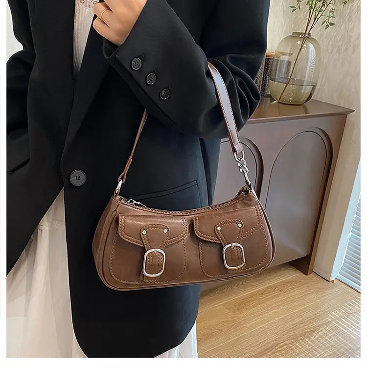 Trendy Crossbody Bag Women Brown 2023 New Autumn Winter — feature 14