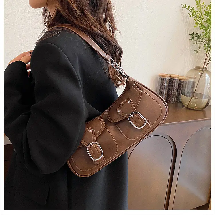 Trendy Crossbody Bag Women Brown 2023 New Autumn Winter — feature 15