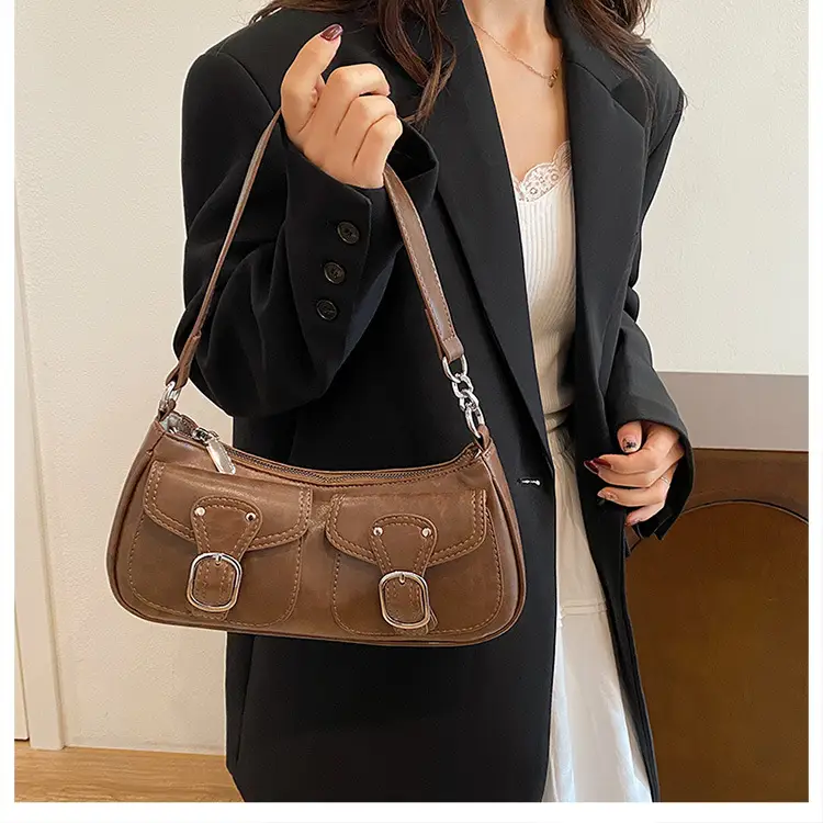 Trendy Crossbody Bag Women Brown 2023 New Autumn Winter — feature 16