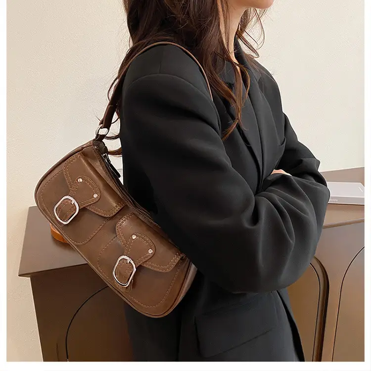 Trendy Crossbody Bag Women Brown 2023 New Autumn Winter — feature 17
