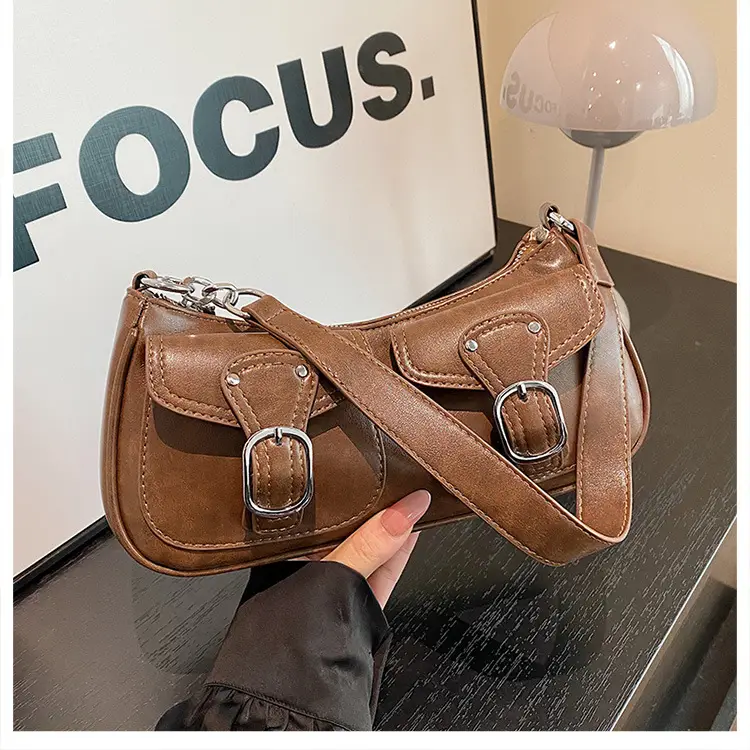 Trendy Crossbody Bag Women Brown 2023 New Autumn Winter — feature 30