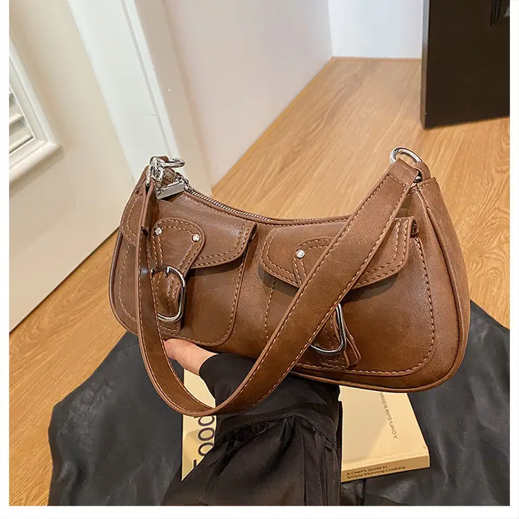 Trendy Crossbody Bag Women Brown 2023 New Autumn Winter — feature 39