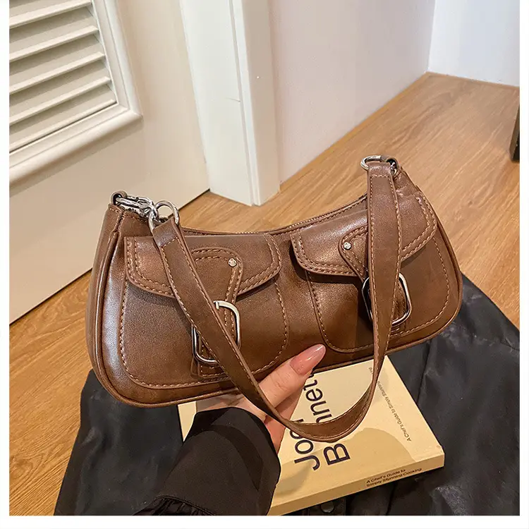 Trendy Crossbody Bag Women Brown 2023 New Autumn Winter — feature 40