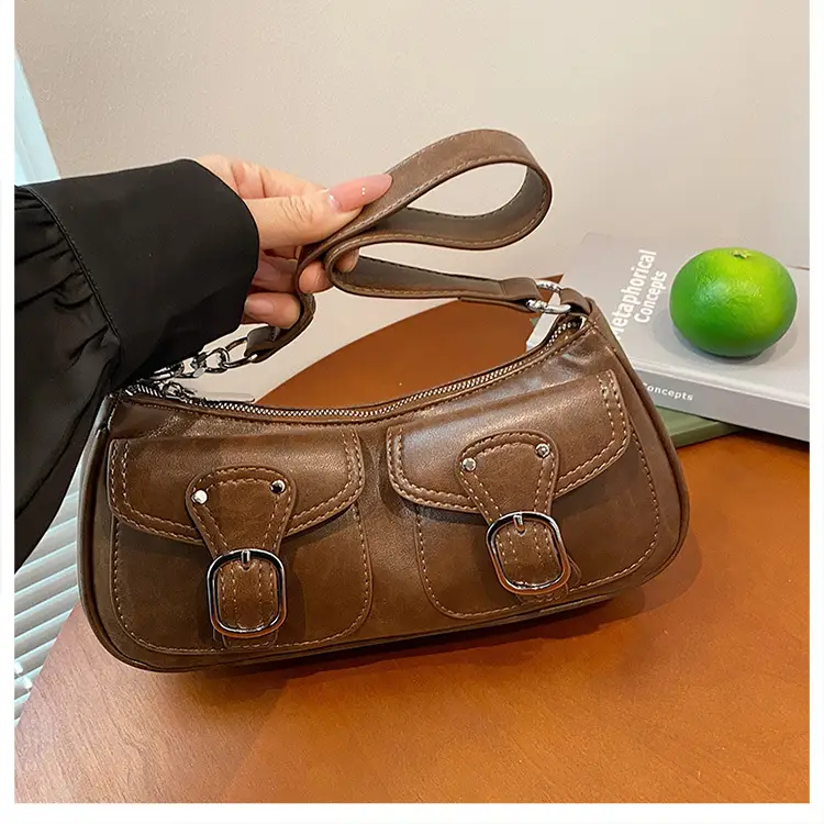 Trendy Crossbody Bag Women Brown 2023 New Autumn Winter — feature 41