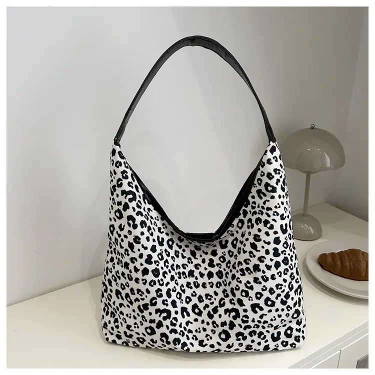 European Leopard Print Shoulder Bag Large Capacity