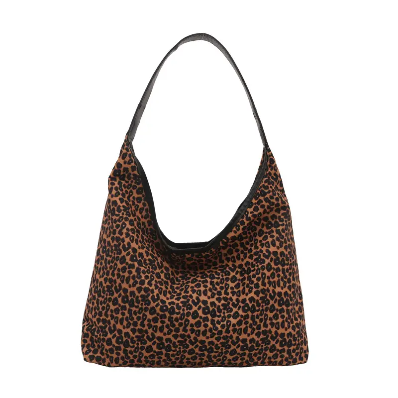 European Leopard Print Shoulder Bag Large Capacity