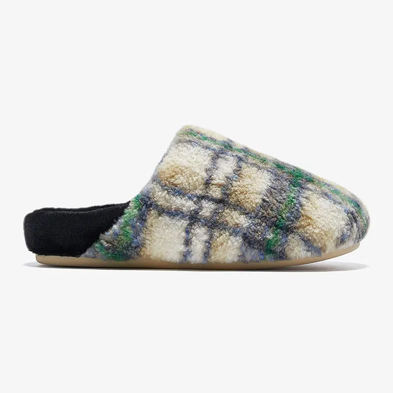 Cotton Slippers for Autumn and Winter, Korean Style Home Cotton Shoes, Non-Slip Plush Slippers, Warm New Models for Men and Women, Thick-Soled, Non-Slip, Silent - Image 2
