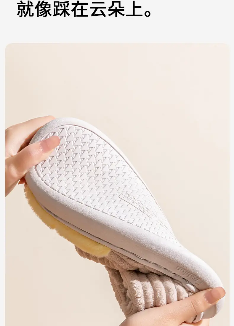 2025 Cotton Slippers for Men, Winter Indoor Home Non-Slip Thick Sole Fleece-Lined Thickeneded Warm Couple Cotton Shoes for Women to Wear Outside — feature 14