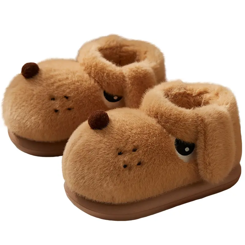 Nanbo Wan Cute Puppy Bag and Cotton Shoes Women's Winter Couple's fleece-lined Warm Indoor Home Cotton Boots Men's Outwear - Image 7