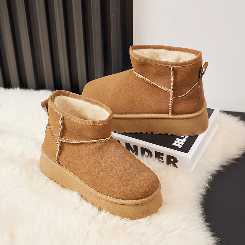 Women's Fleece Lined Snow Boots Mid-Calf Warm Winter - Image 6