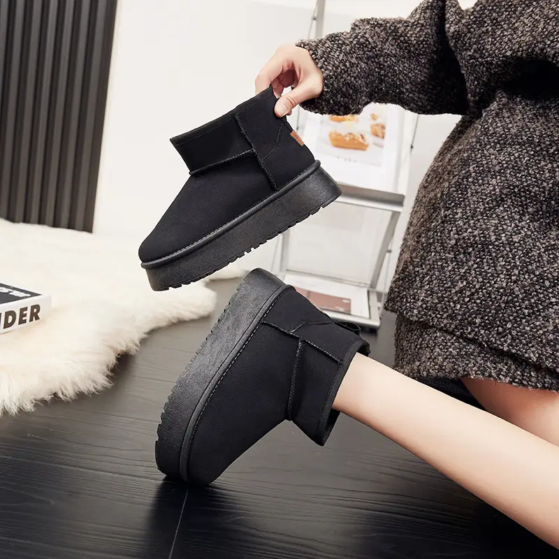 Women's Fleece Lined Snow Boots Mid-Calf Warm Winter - Image 7