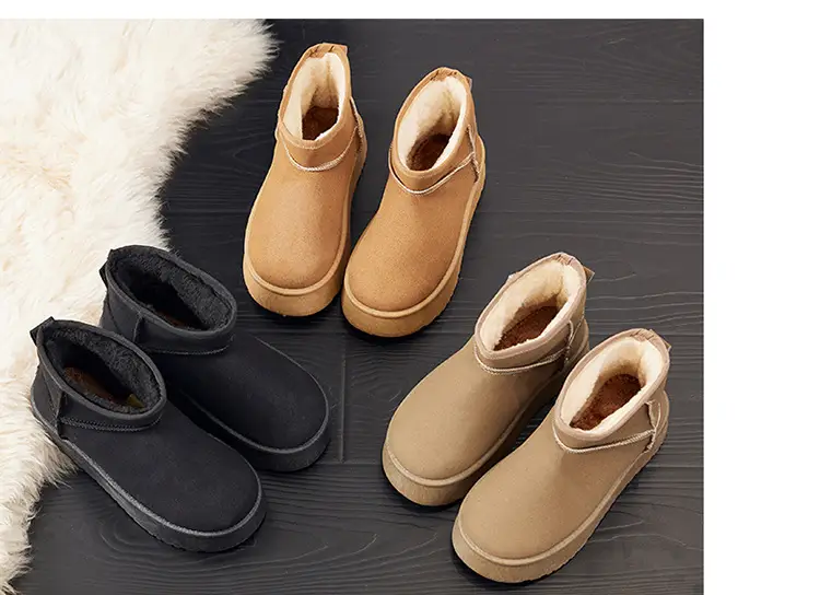 Women's Fleece Lined Snow Boots Mid-Calf Warm Winter — feature 26