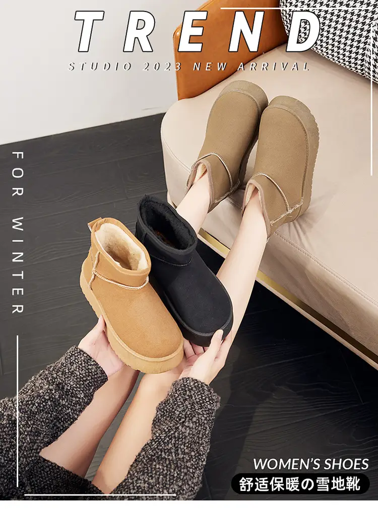 Women's Fleece Lined Snow Boots Mid-Calf Warm Winter — feature 4