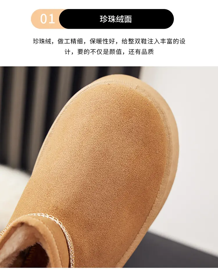 Women's Fleece Lined Snow Boots Mid-Calf Warm Winter — feature 9