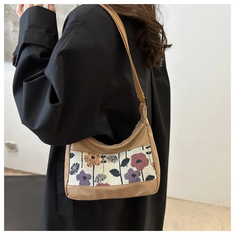 Stylish Printed Flower Shoulder Bag for Women — feature 10