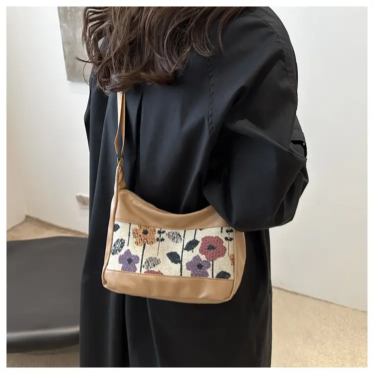 Stylish Printed Flower Shoulder Bag for Women — feature 12