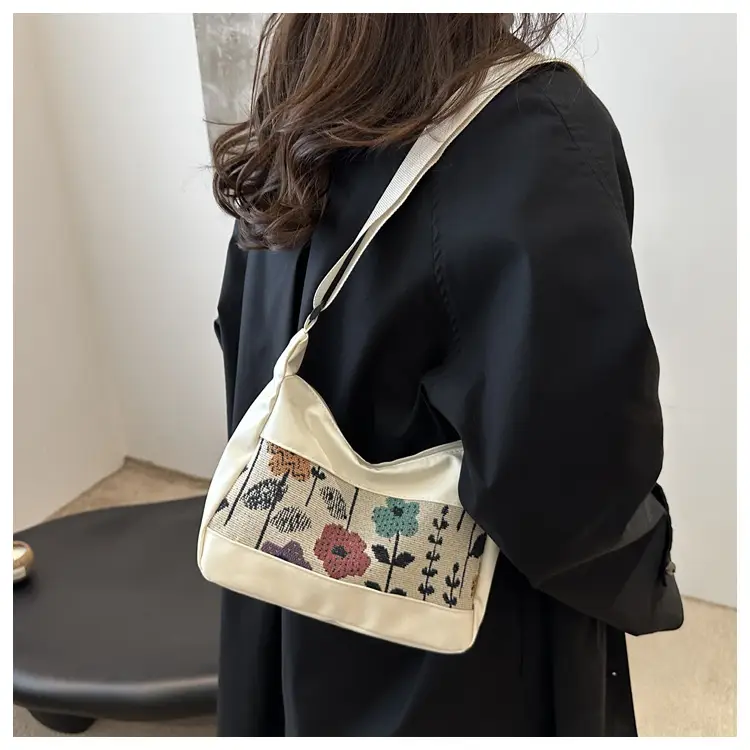 Stylish Printed Flower Shoulder Bag for Women — feature 13