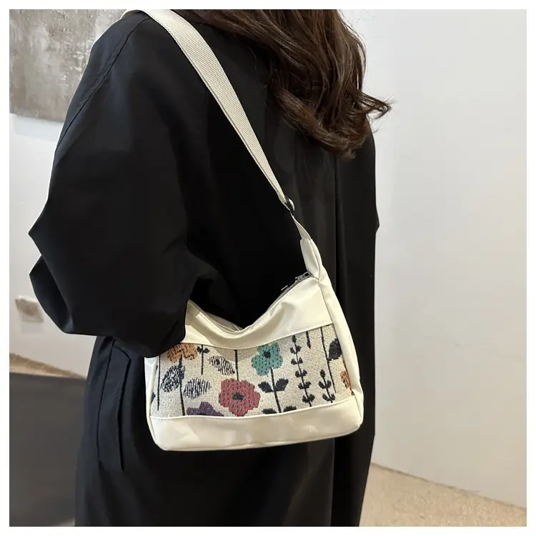 Stylish Printed Flower Shoulder Bag for Women — feature 14