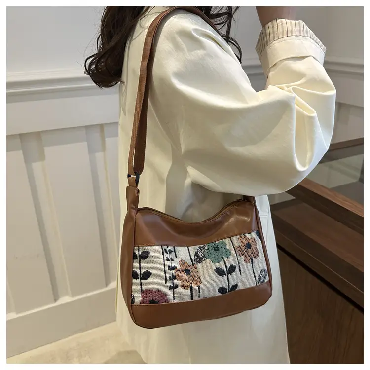 Stylish Printed Flower Shoulder Bag for Women — feature 18