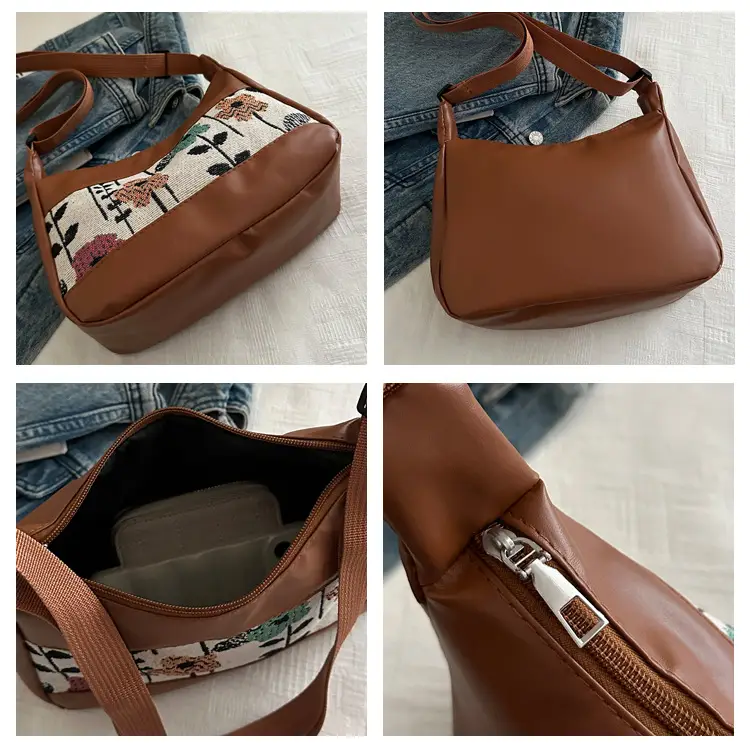 Stylish Printed Flower Shoulder Bag for Women — feature 8