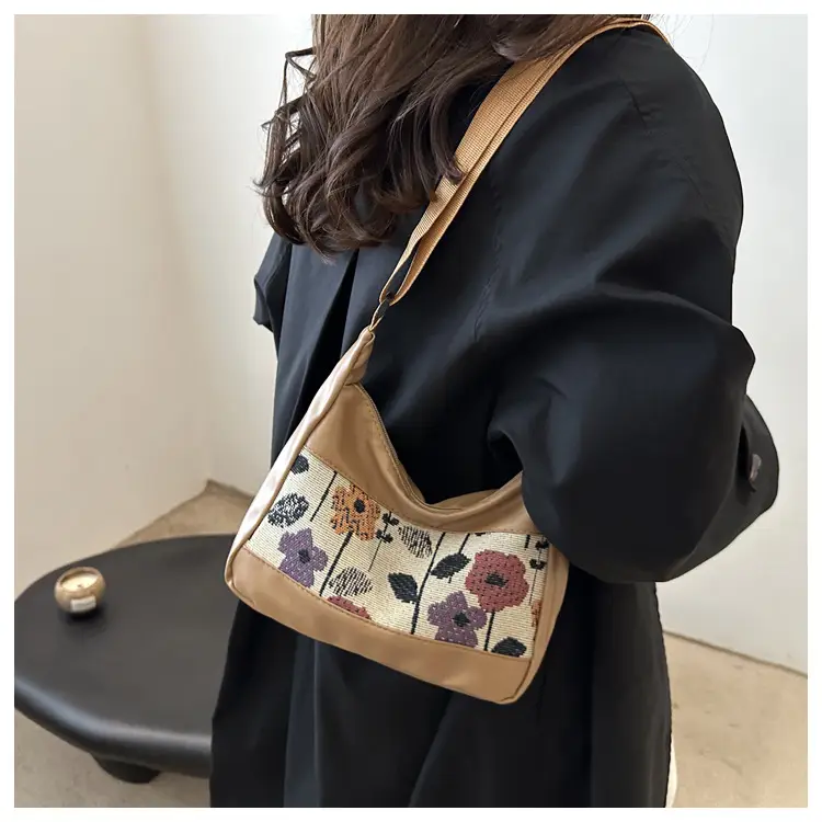 Stylish Printed Flower Shoulder Bag for Women — feature 9