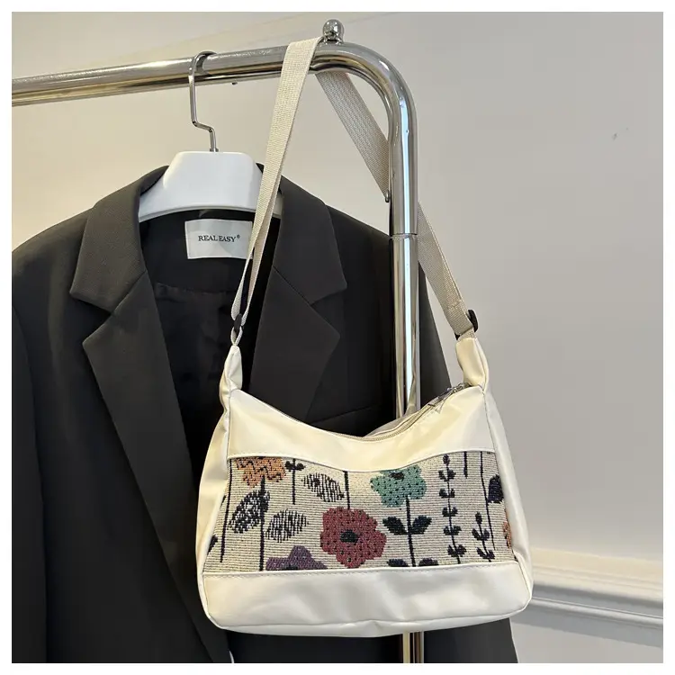 Stylish Printed Flower Shoulder Bag for Women - Image 2