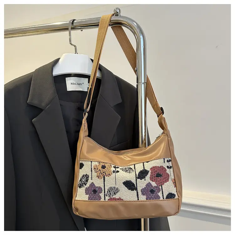Stylish Printed Flower Shoulder Bag for Women - Image 3