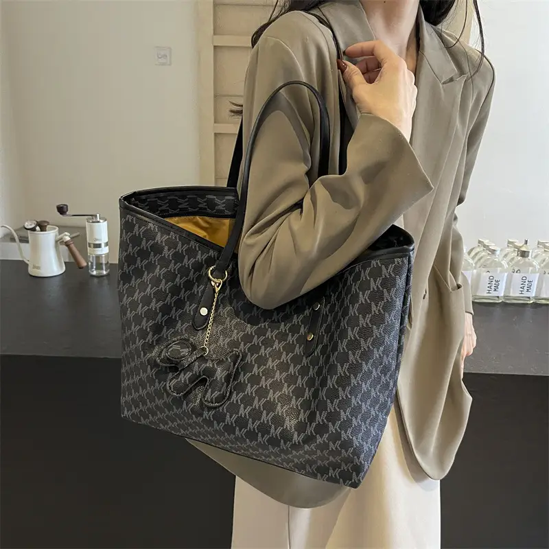 Black Luxury Tote Bag for Women 2024 New Arrival - Image 7