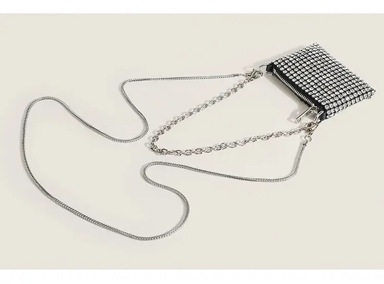 Black Rhinestone Shoulder Crossbody Bag for Women — feature 10
