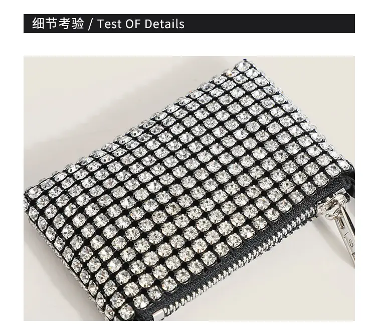 Black Rhinestone Shoulder Crossbody Bag for Women — feature 15