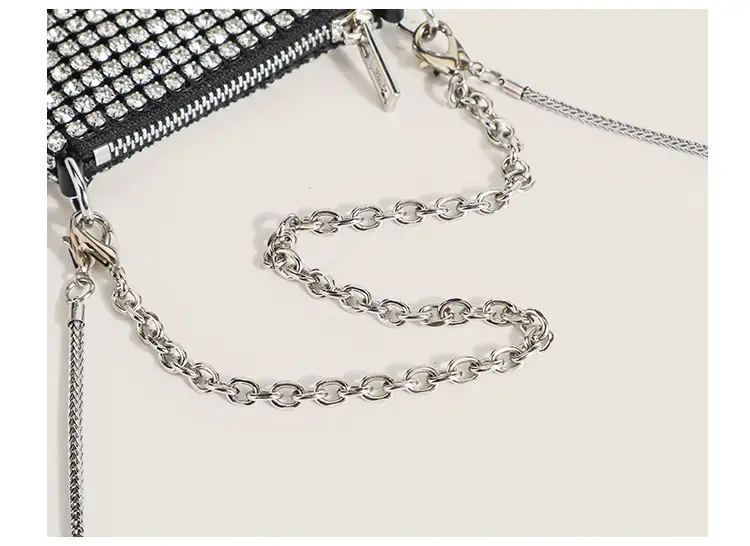 Black Rhinestone Shoulder Crossbody Bag for Women — feature 16