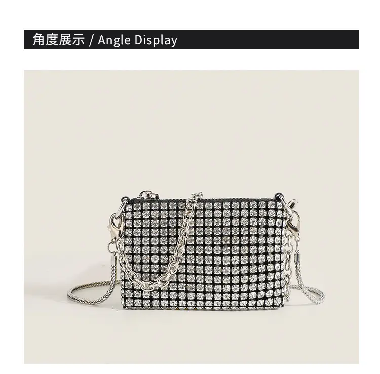 Black Rhinestone Shoulder Crossbody Bag for Women — feature 18