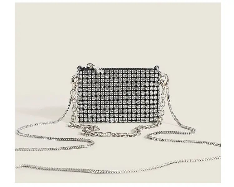 Black Rhinestone Shoulder Crossbody Bag for Women — feature 20