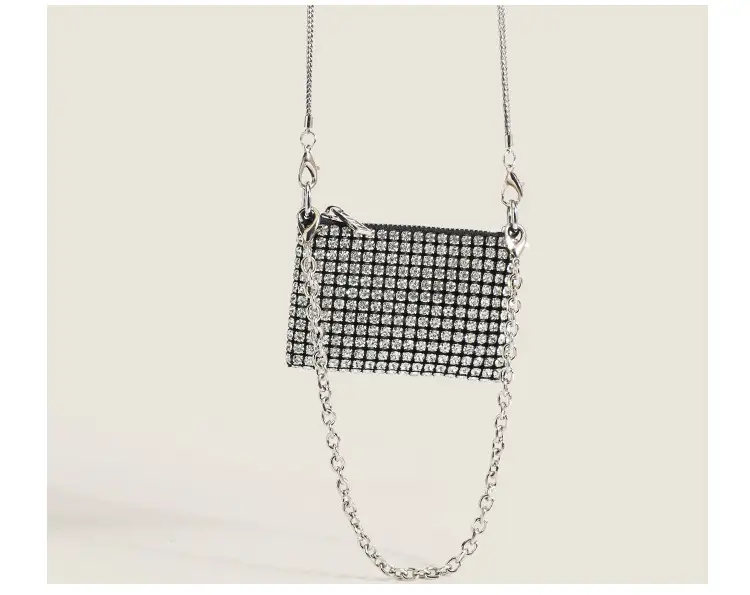 Black Rhinestone Shoulder Crossbody Bag for Women — feature 21