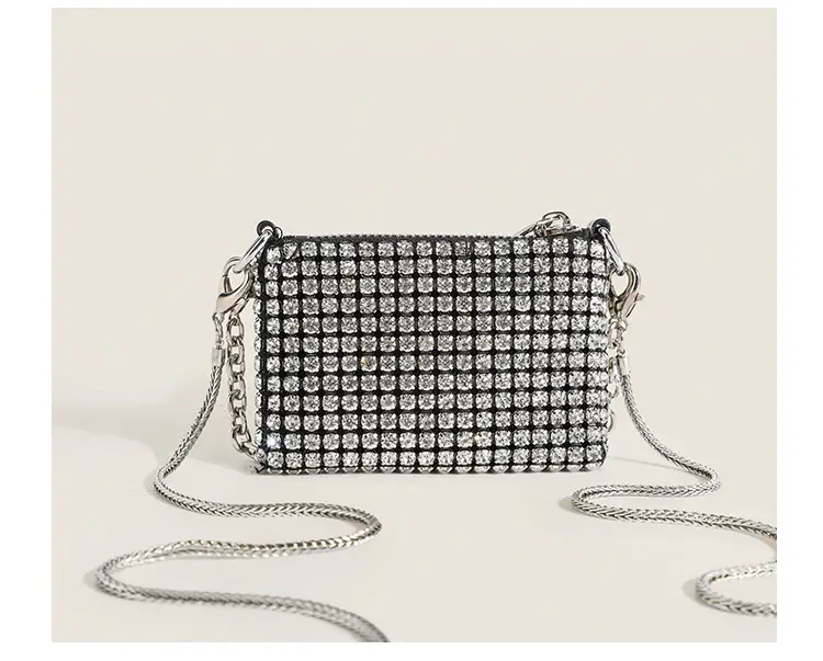 Black Rhinestone Shoulder Crossbody Bag for Women — feature 22