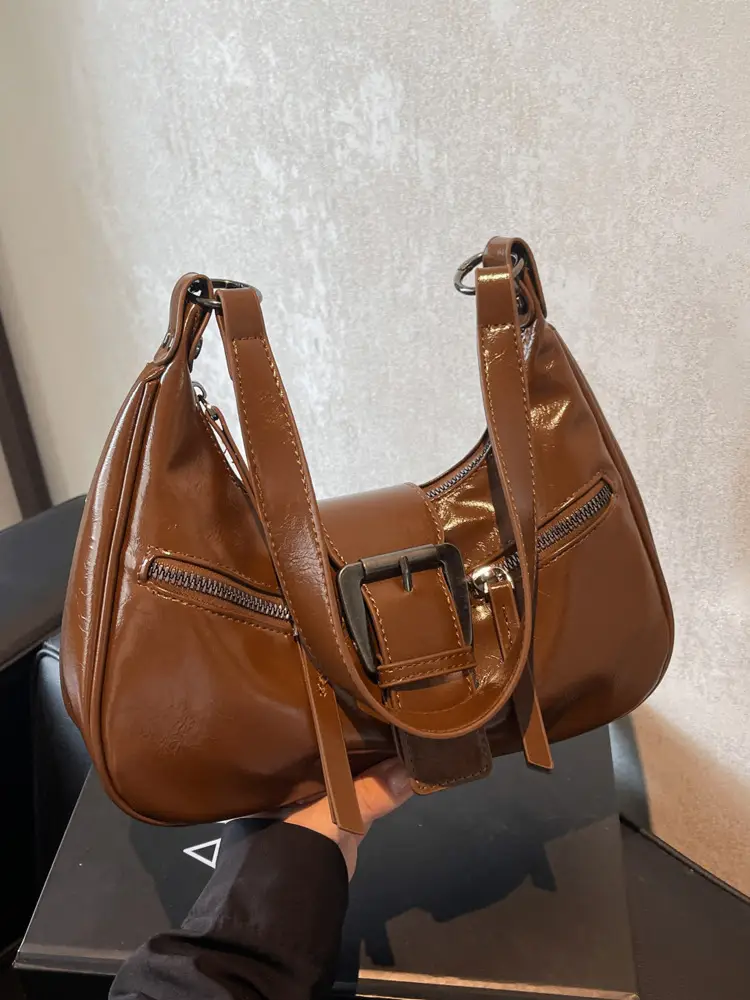 Black Belt Buckle Crossbody Bag for Women 2024 - Image 7
