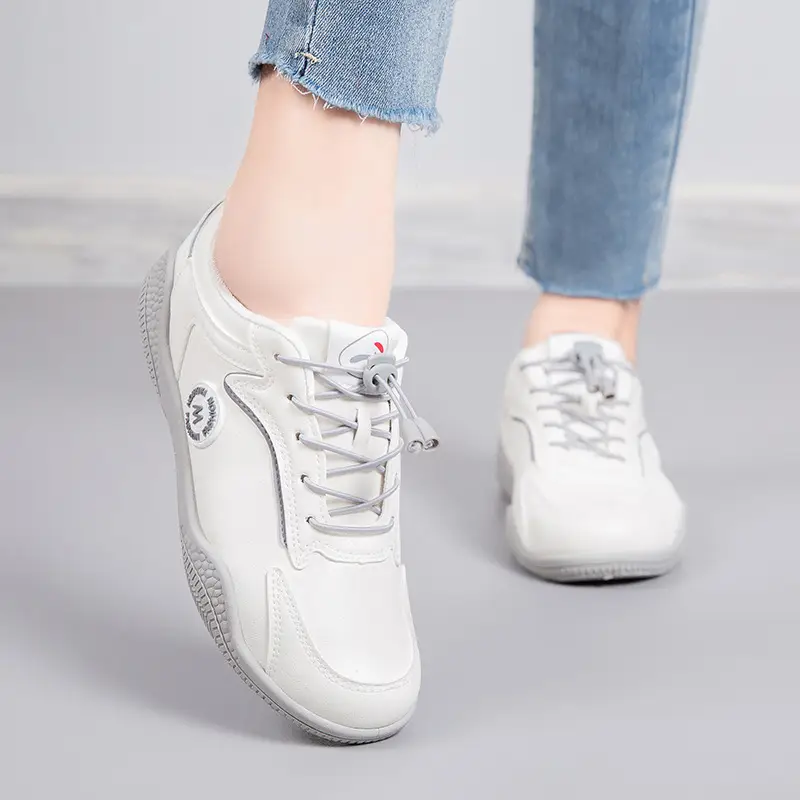 2026 New Spring and Autumn Stylish White Sneakers, Non-Slip and Wear-Resistant, Lightweight Soft-Soled Women's Casual Shoes - Image 4