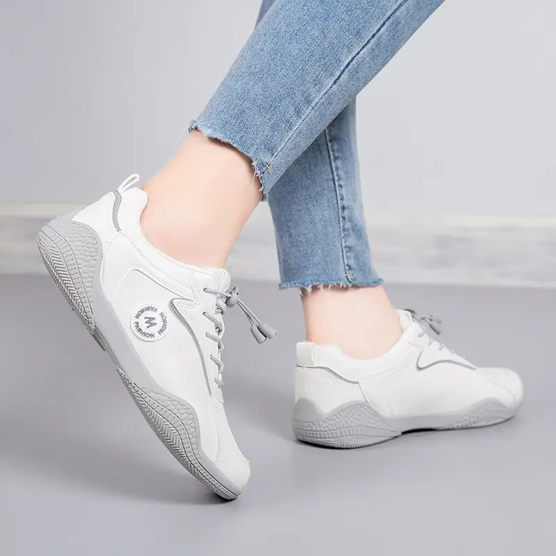 2026 New Spring and Autumn Stylish White Sneakers, Non-Slip and Wear-Resistant, Lightweight Soft-Soled Women's Casual Shoes - Image 5