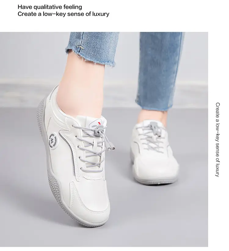 2026 New Spring and Autumn Stylish White Sneakers, Non-Slip and Wear-Resistant, Lightweight Soft-Soled Women's Casual Shoes — feature 16