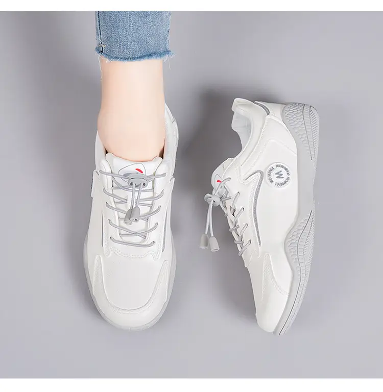 2026 New Spring and Autumn Stylish White Sneakers, Non-Slip and Wear-Resistant, Lightweight Soft-Soled Women's Casual Shoes — feature 18