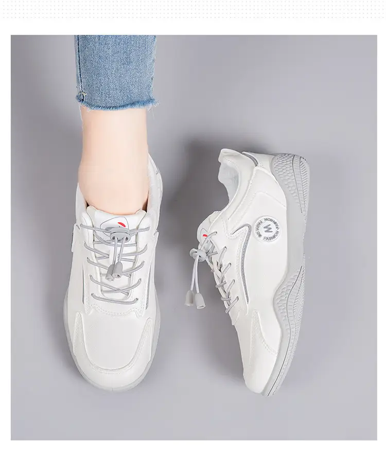2026 New Spring and Autumn Stylish White Sneakers, Non-Slip and Wear-Resistant, Lightweight Soft-Soled Women's Casual Shoes — feature 5