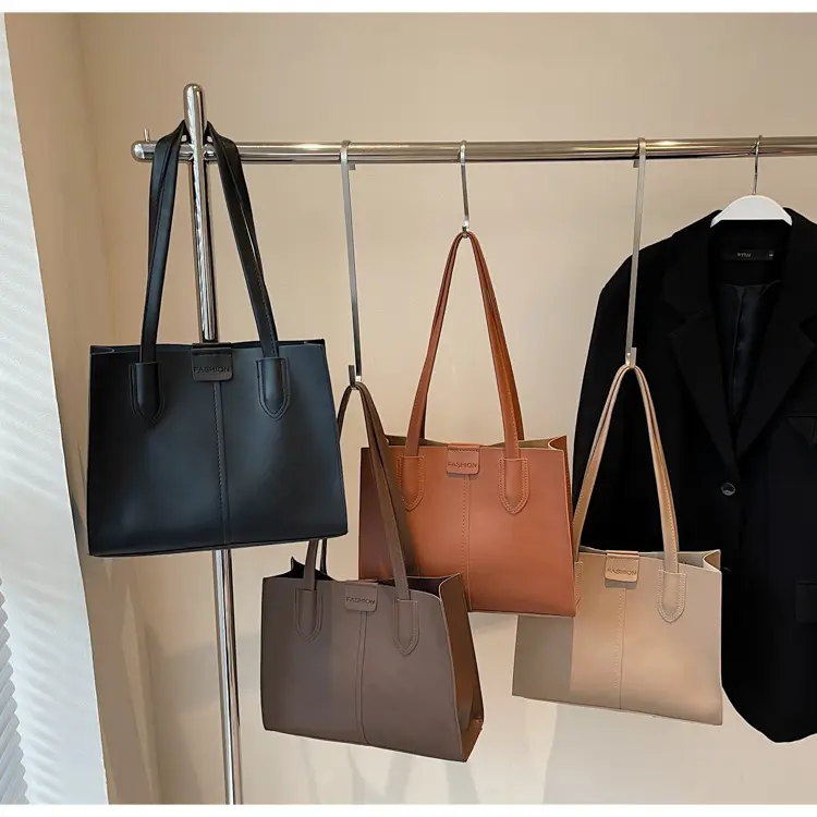 Women's Large Capacity Tan Tote Bag - Image 5