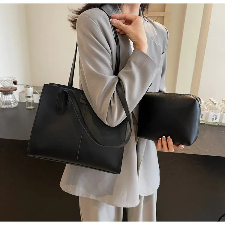 Women's Large Capacity Tan Tote Bag — feature 21