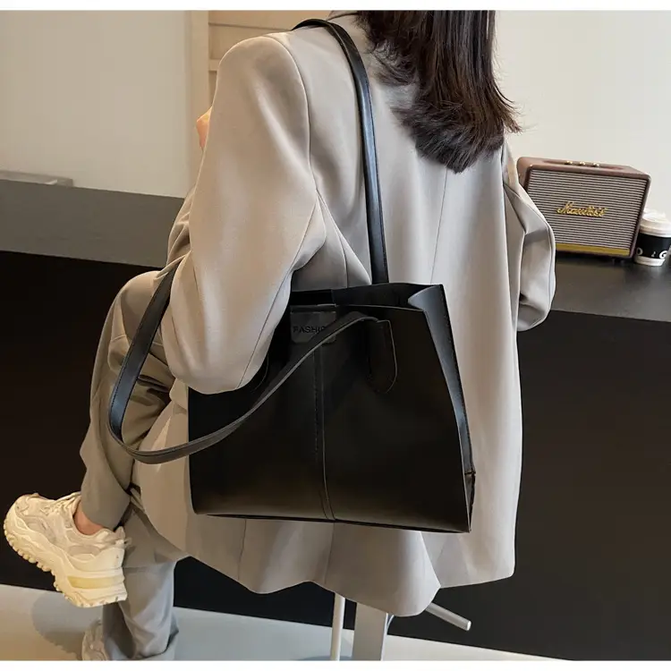 Women's Large Capacity Tan Tote Bag — feature 22