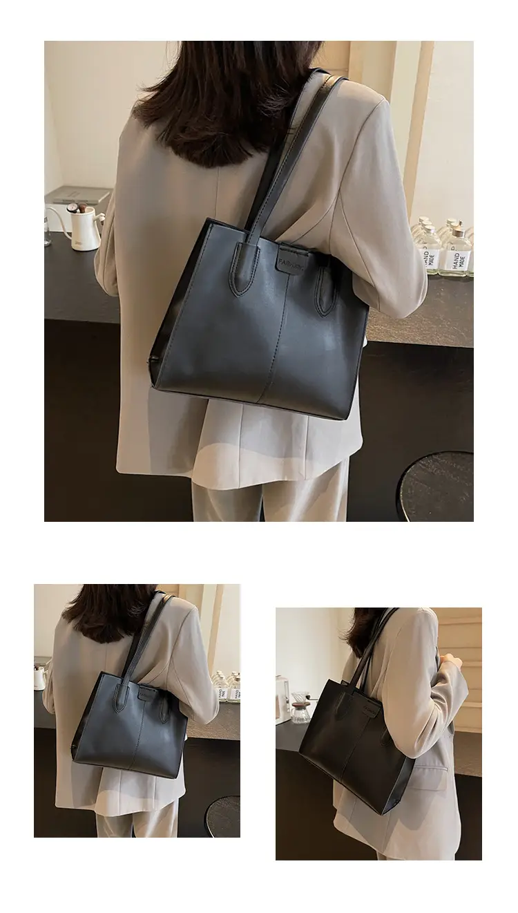 Women's Large Capacity Tan Tote Bag — feature 26