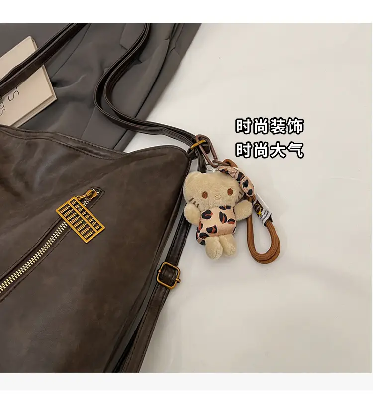 Women's Large Capacity Shoulder Tote Bag Brown New Autumn Winter — feature 8