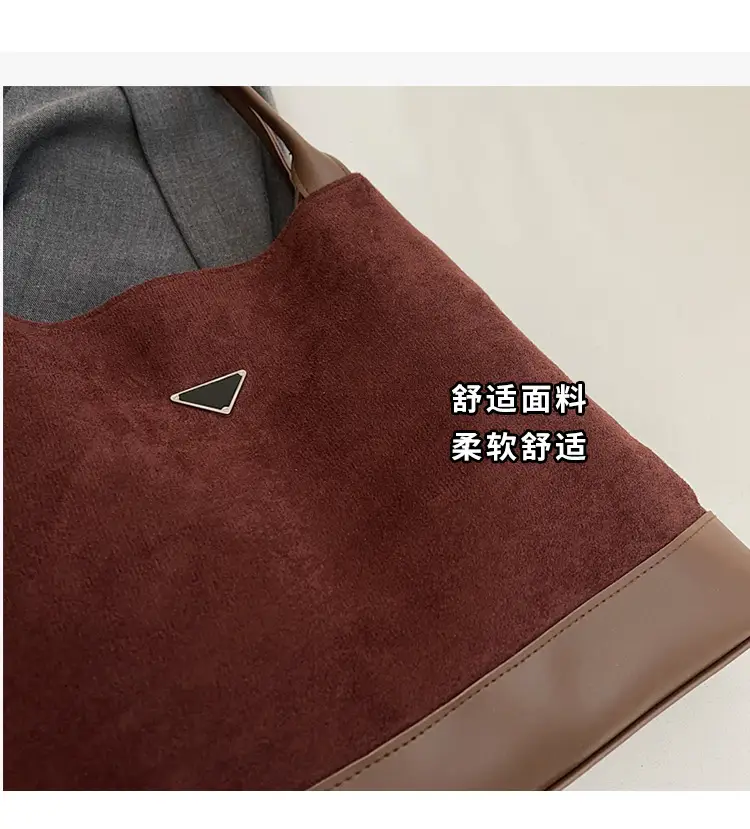 Women's Black Deer Leather Shoulder Bag 2024 Korean Style — feature 6