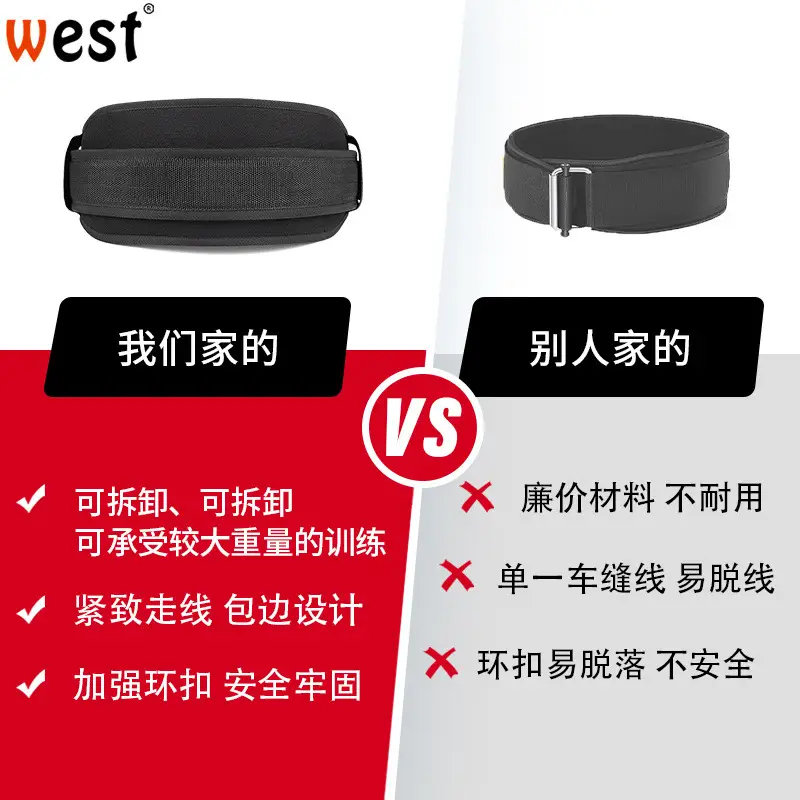 EVA Weightlifting Waist Support Belt Free Adjustment 76cm - Image 4