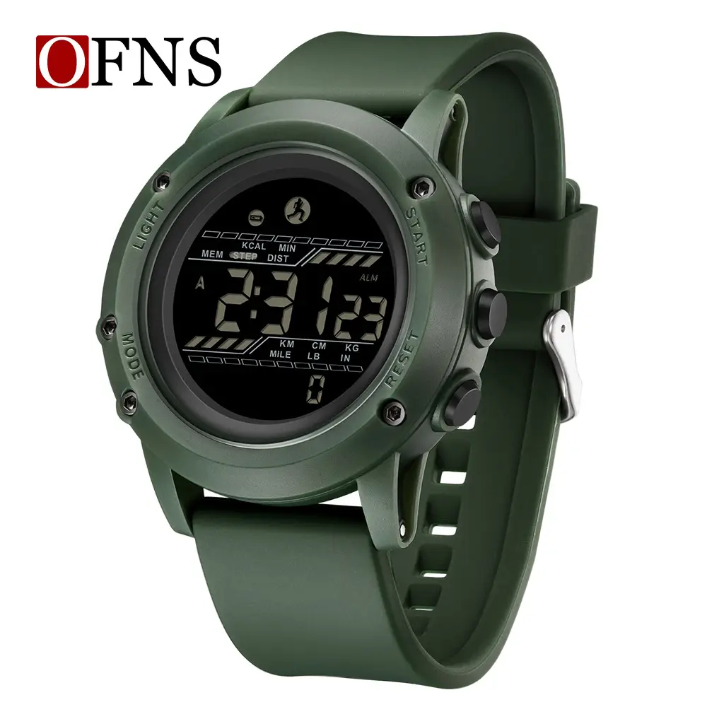 OFNS Multifunctional Camouflage Waterproof Pedometer Watch for Teens - Image 3