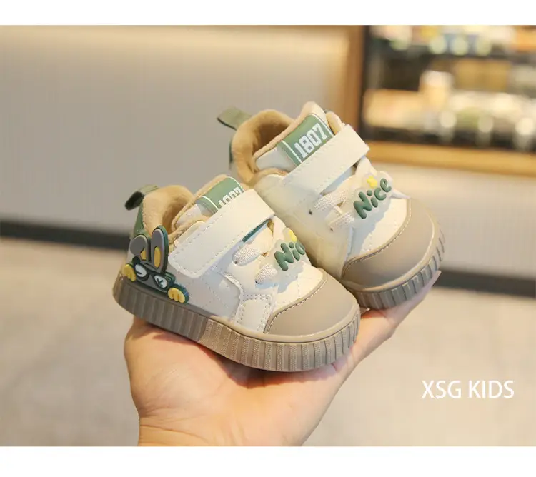 Winter new cotton shoes men baby toddler shoes soft bottom baby shoes 0 a 1 year old key shoes women's treasure cotton shoes cartoon — feature 12